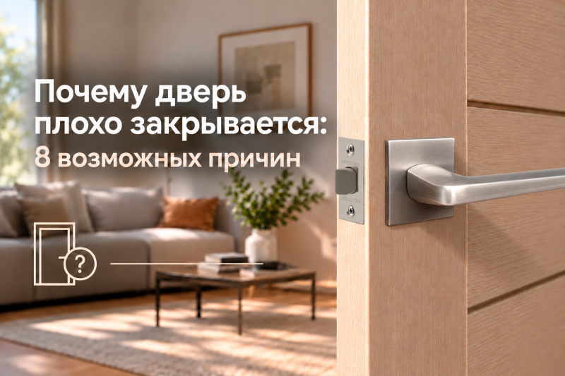 Почему дверь плохо закрывается: 8 возможных причин
