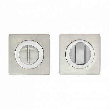 Фиксатор на квадратном основании BASARA BK 0605 SN/CP (White box, No logo, Сатин/Хром)