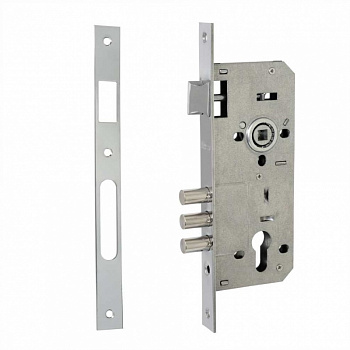 Замок врезной под евроцилиндр  VЕTTORE 2001 CP  (Хром) Замок врезной под евроцилиндр  VЕTTORE 2001 CP  (Хром)