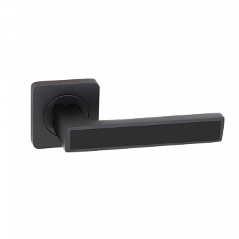 Ручка на раздельном основании  VЕTTORE R06.120  MBP/BL  (Чёрный Матовый/Чёрная Вставка)