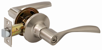 Ручка-защёлка VETTORE A8023 BK SN (поворотник-заглушка) (Сатин)