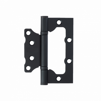 Петля накладная VETTORE FLUSH 125×75×2.5mm MBP (Чёрный матовый)