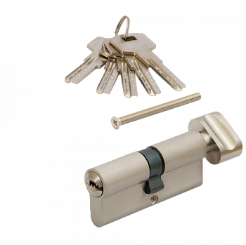 Цилиндровый механизм  VЕTTORE ZN M70 ZC NI (30T*40), 5 ключей (Никель)
