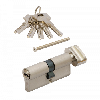 Цилиндровый механизм  VETTORE ZN M100 ZС NI (45T*55), 5 ключей (Никель)