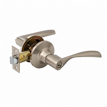 Ручка-защёлка  VЕTTORE A8023 BK SN (поворотник-заглушка)  (Сатин)