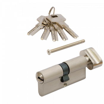 Цилиндровый механизм  VЕTTORE ZN M70 ZC NI (35T*35), 5 ключей (Никель)