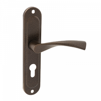 Ручка на планке  VЕTTORE A55.323 MP (под цилиндр)  (Порошковый) Ручка на планке  VЕTTORE A55.323 MP (под цилиндр)  (Порошковый)