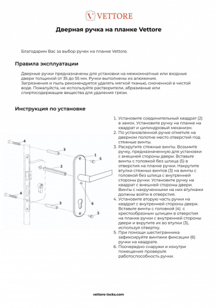 Ручка на планке Ручка на планке