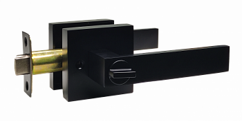 Ручка-защелка VETTORE A8581 BK MBP (поворотник-заглушка) (Черный матовый)