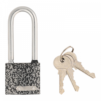 Замок навесной VETTORE BW365 - L (МВС 125, 3 ключа) MP (Порошковый, высокая дужка)