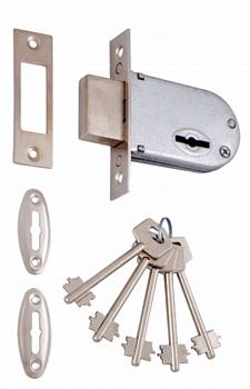 Замок врезной под сувальдный ключ VETTORE 700 CP (Хром)