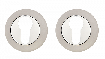 Декоративная накладка под цилиндр  VЕTTORE ET 0701 SN/CP  (Сатин/Хром)