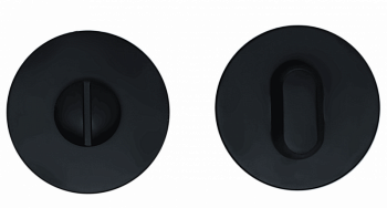 Фиксатор на круглом цинковом основании ABRISS BK 2505 MBP (Чёрный матовый)