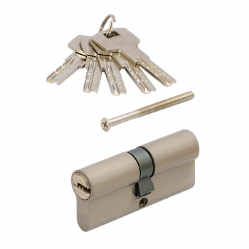 Цилиндровый механизм  VЕTTORE ZN M90 Z NI (45*45), 5 ключей (Никель)