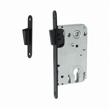 Межкомнатный механизм под цилиндр VETTORE 530 C-S MAGNET MBP (Чёрный Матовый)