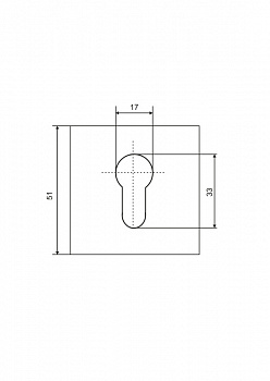 Декоративная накладка под цилиндр ABRISS ET 2101 MWP (Белый матовый)